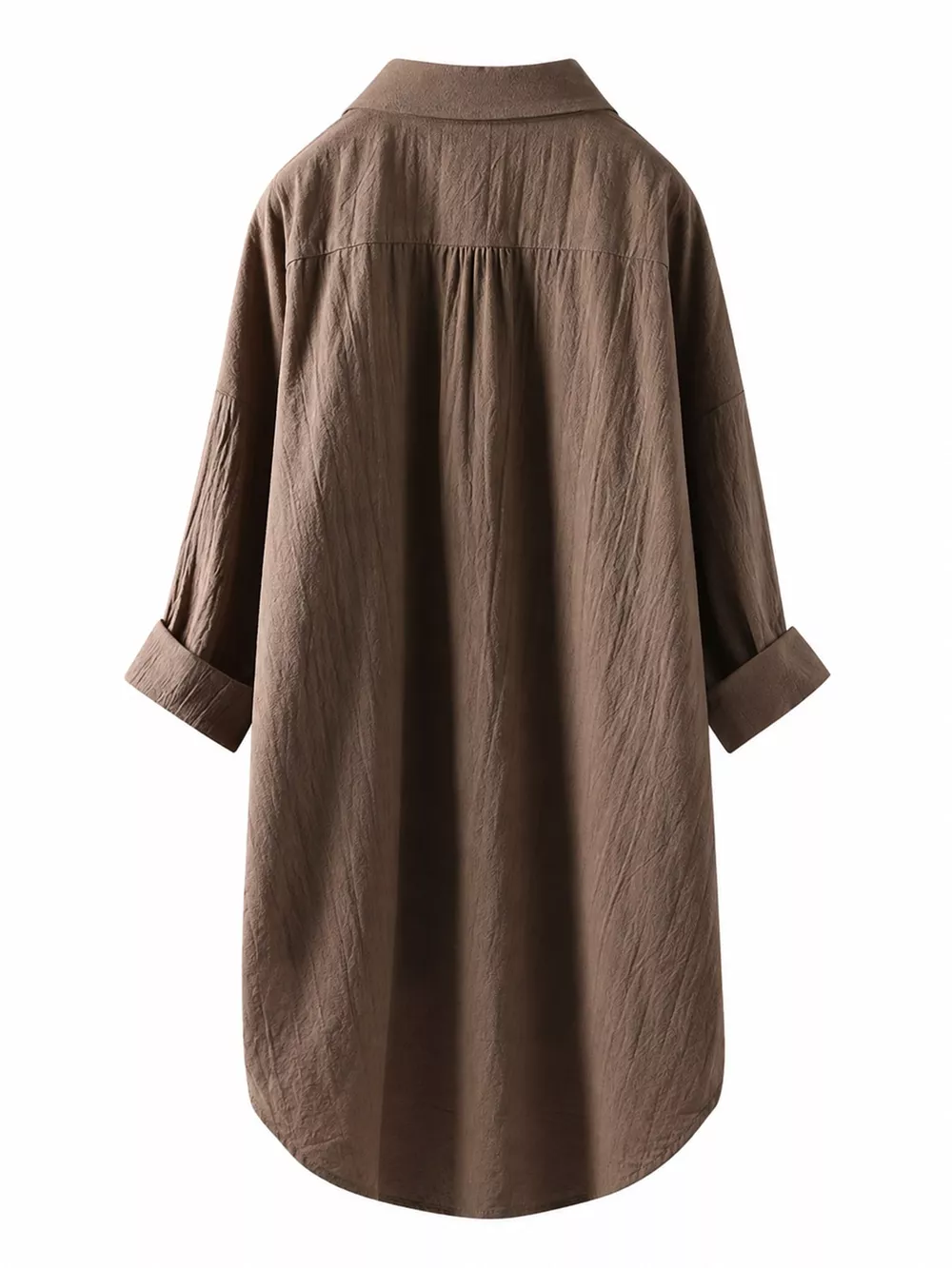 Full Size Casual Button-Down Shirt with Dual Chest Pockets Plus Size, image 16
