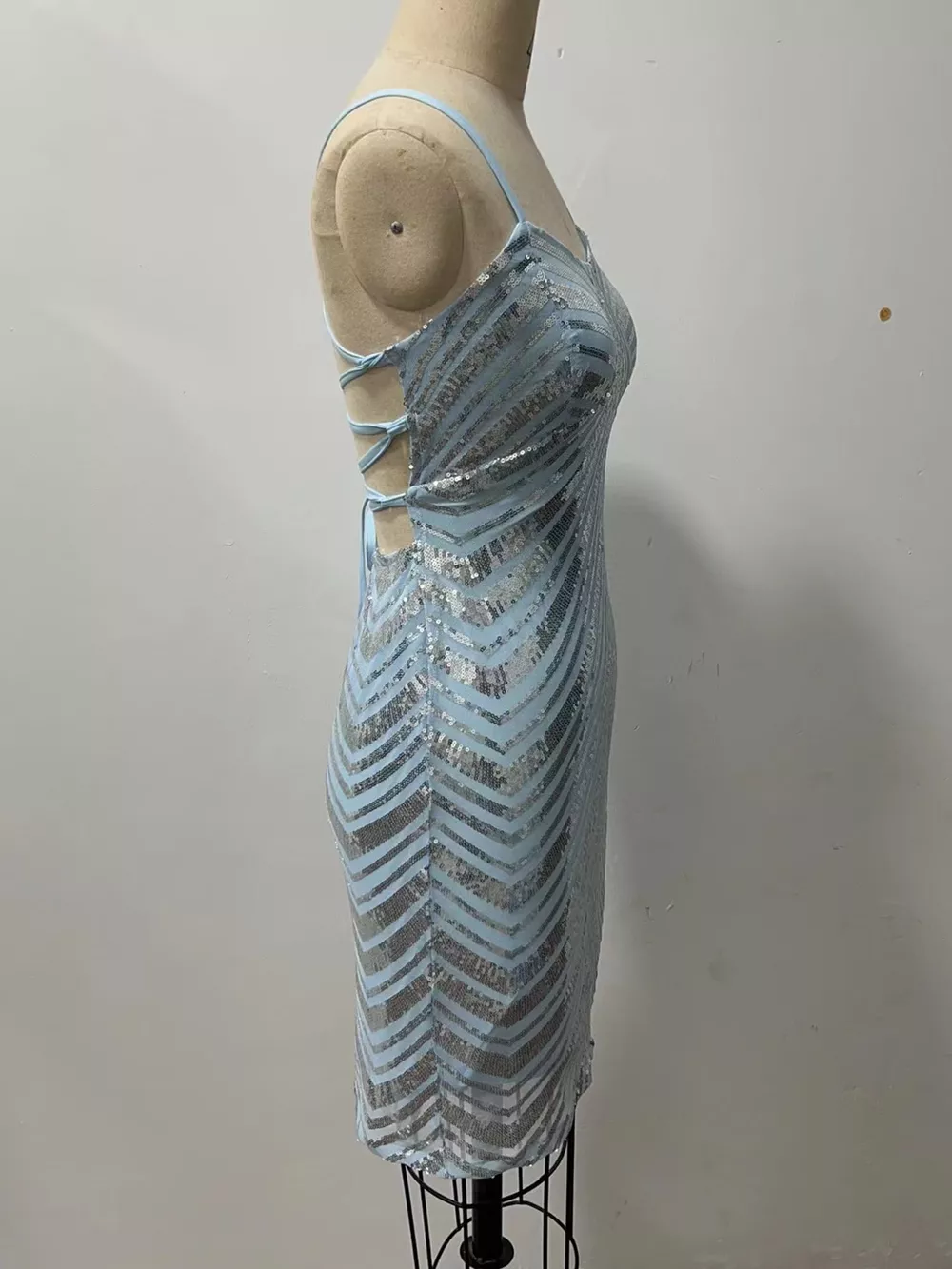 Sequin Embellished Bodycon Mini Dress, image 5