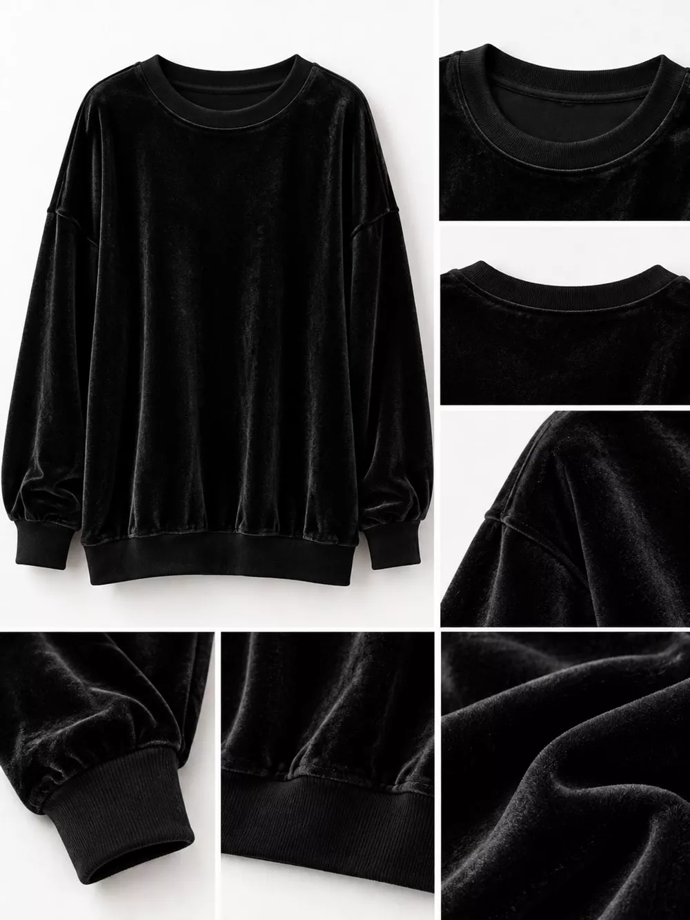 Full Size Crew Neck Drop Shoulder Sweatshirt Plus Size, image 6