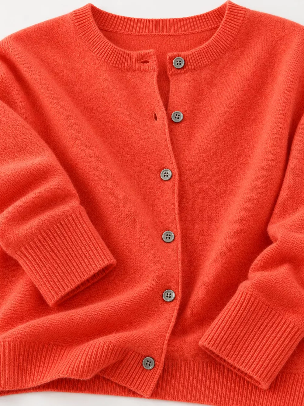 Crew-Neck Button-Down Cardigan, image 37