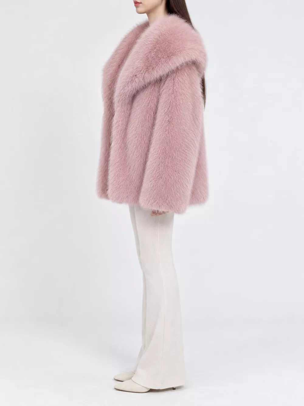 Fox Fur Collar Winter Outerwear, image 14
