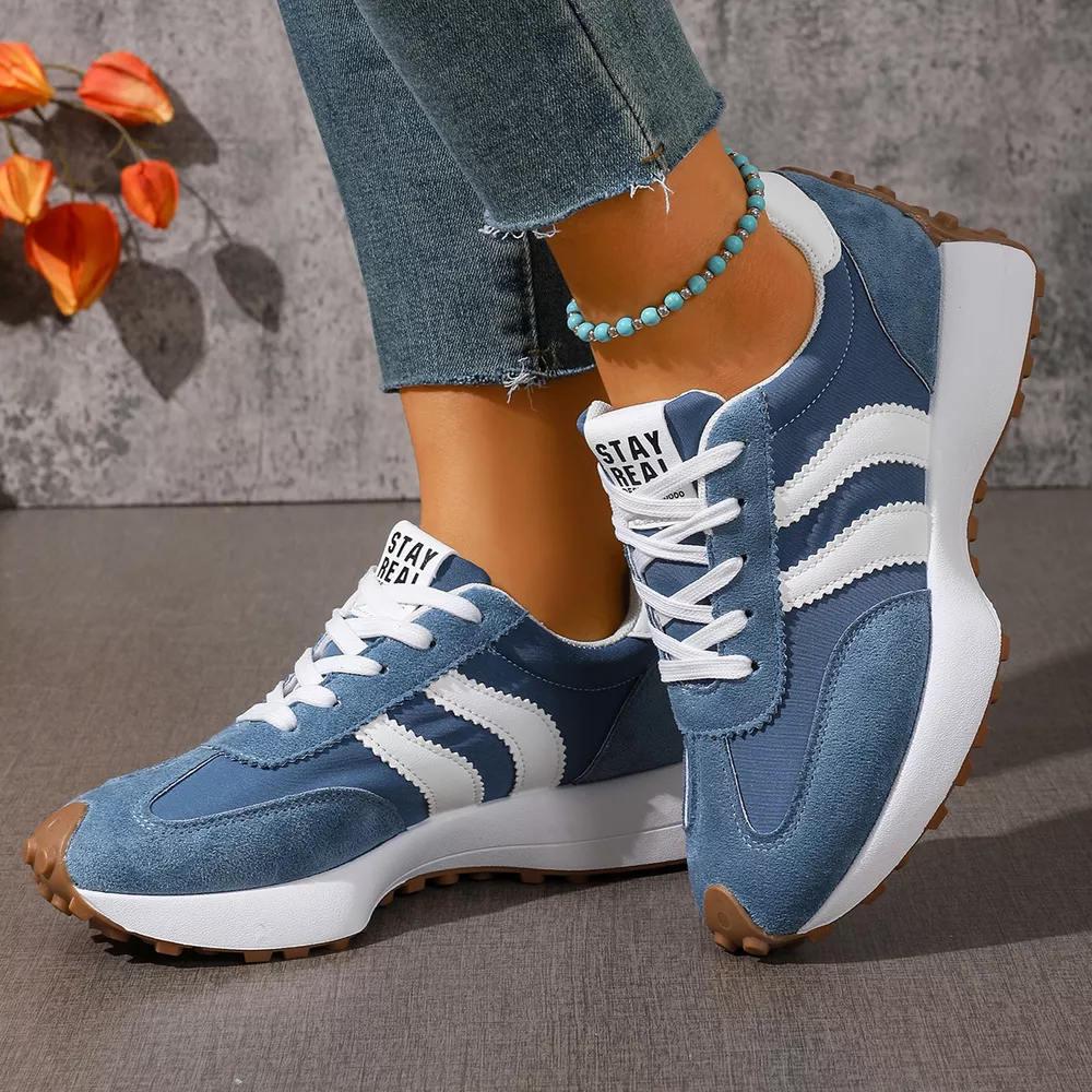 Lace Up Round Toe Sneakers, image 23