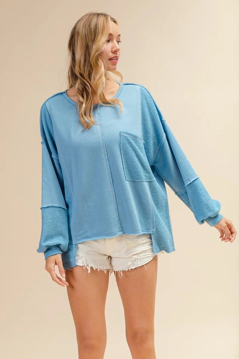 Oversized Pocket Front Sweatshirt, image 2
