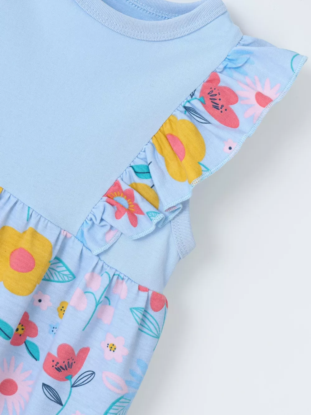 Children's Ruffled Floral Print Dress, image 3