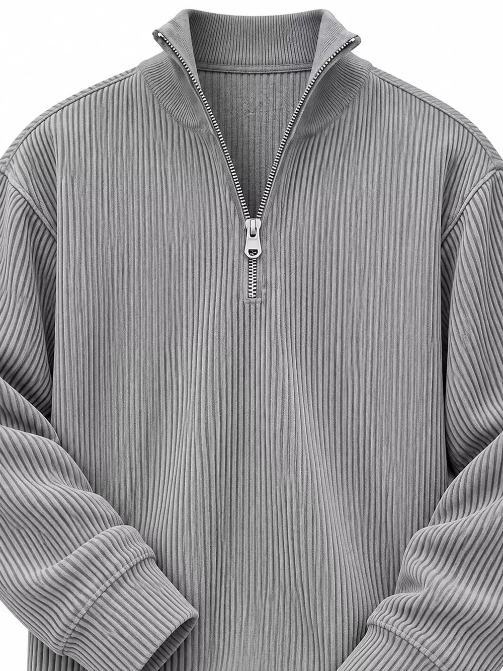 Men's Full Size Quarter-Zip Long Sleeve Sweatshirt Plus Size, image 10