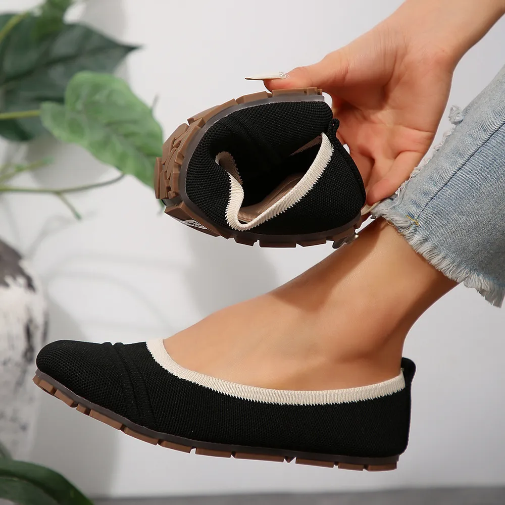 Mesh Round Toe Flat Slip-Ons, image 16