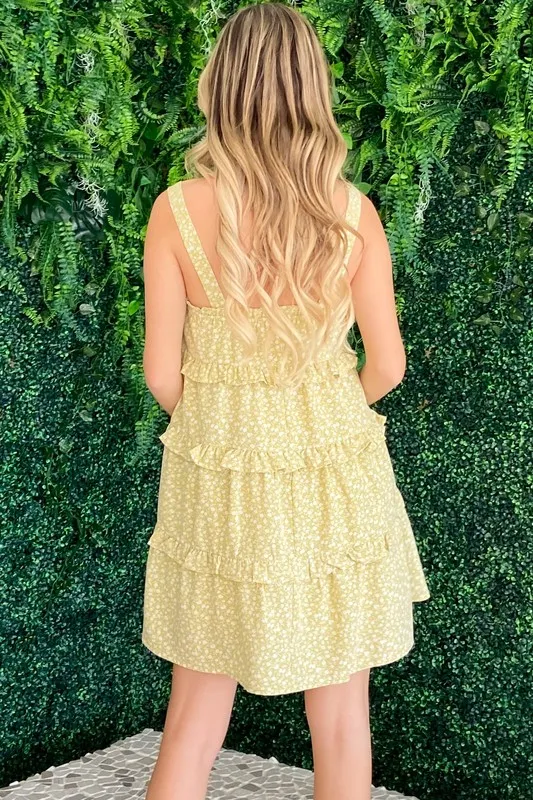 Ruffle Detailed Floral Babydoll Dress, image 6