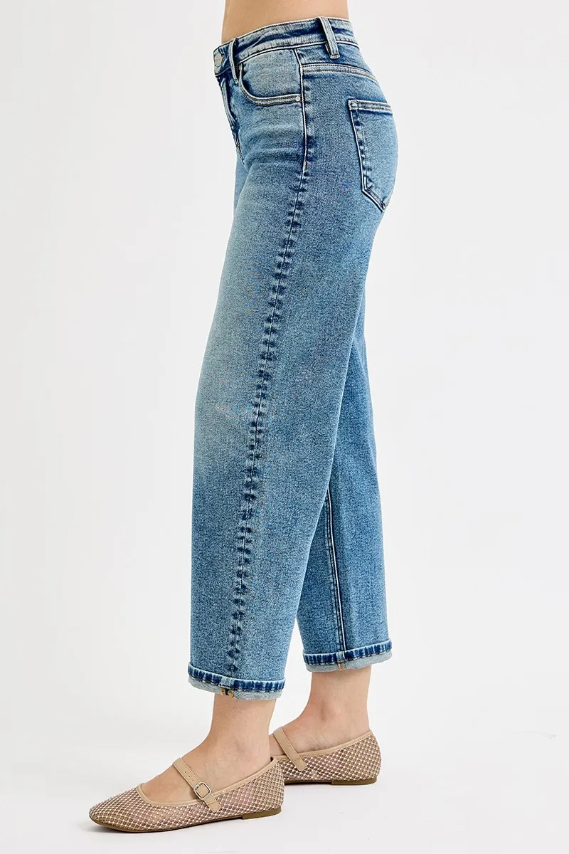 Full Size High Rise Crop Boyfriend Jeans Plus Size, image 6