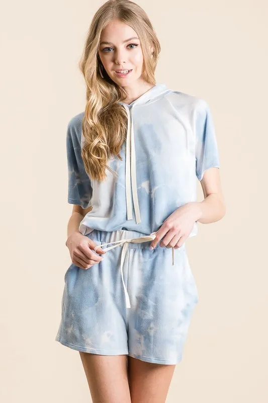 Tie Dye French Terry Hoodie Top and Bottom Set, image 8