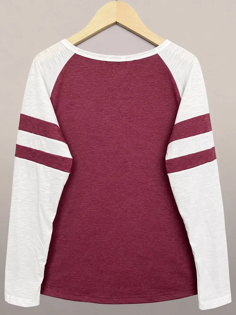 Full Size Color-Block Raglan Sleeve Striped T-Shirt Plus Size, image 26