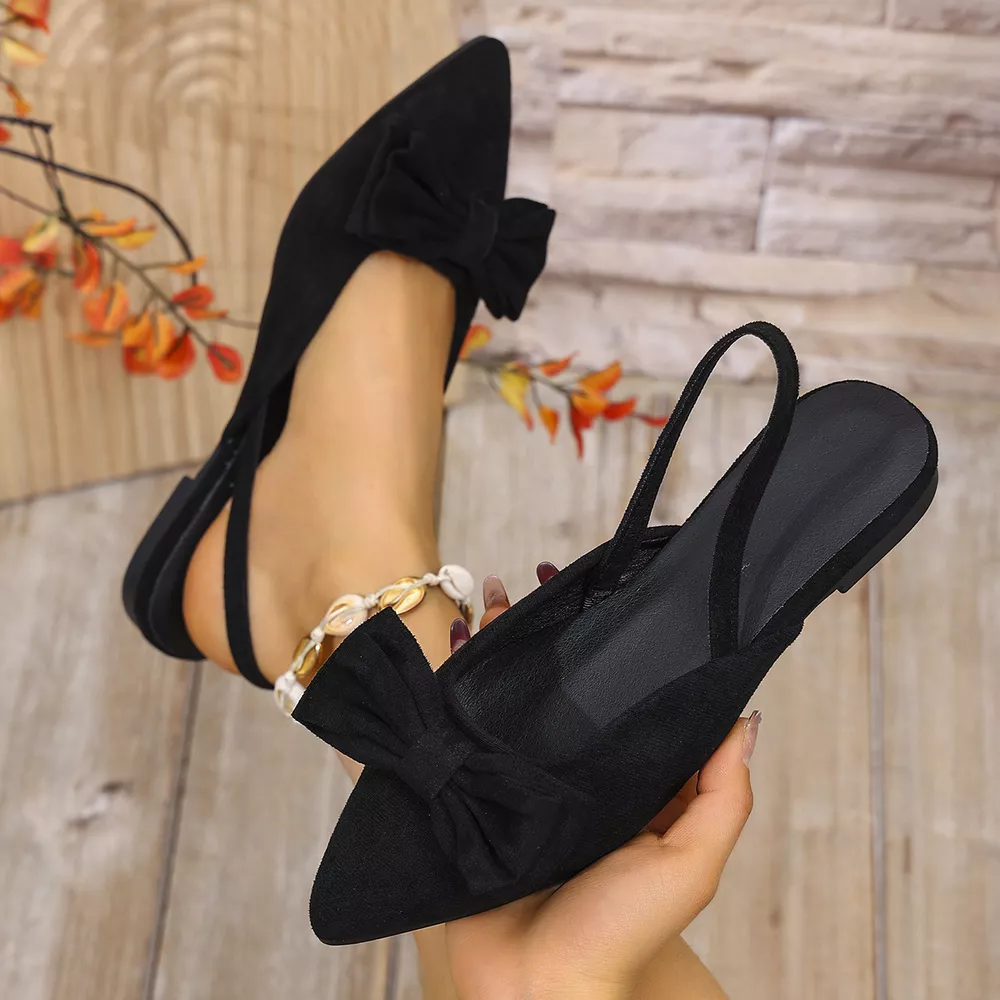 Bow Decor Slingback Slip-Ons, image 4