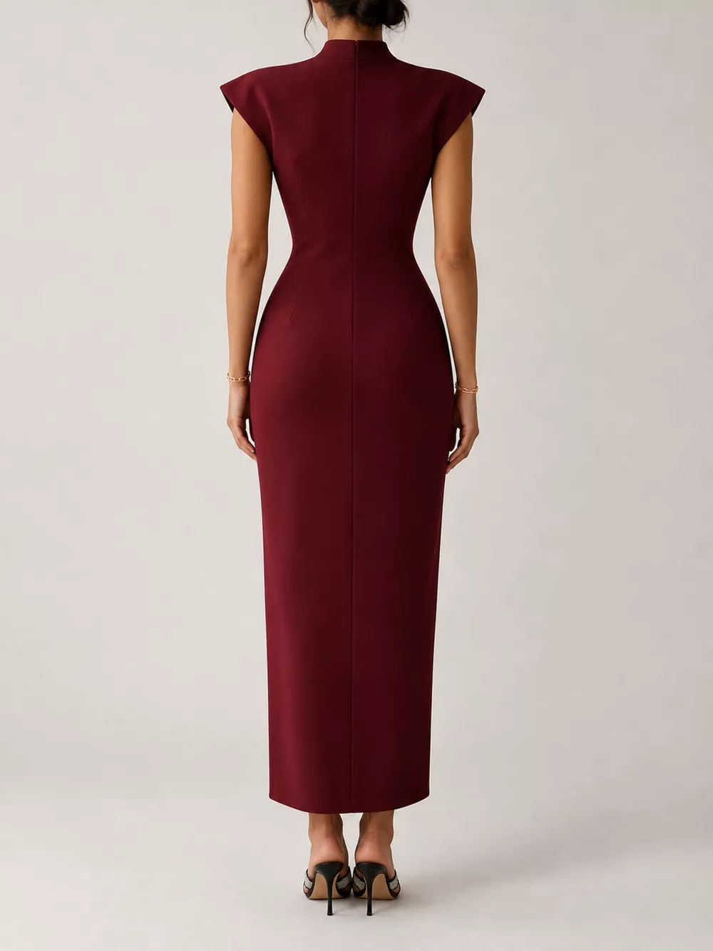 Slit Sleeveless Bodycon Midi Dress, image 24