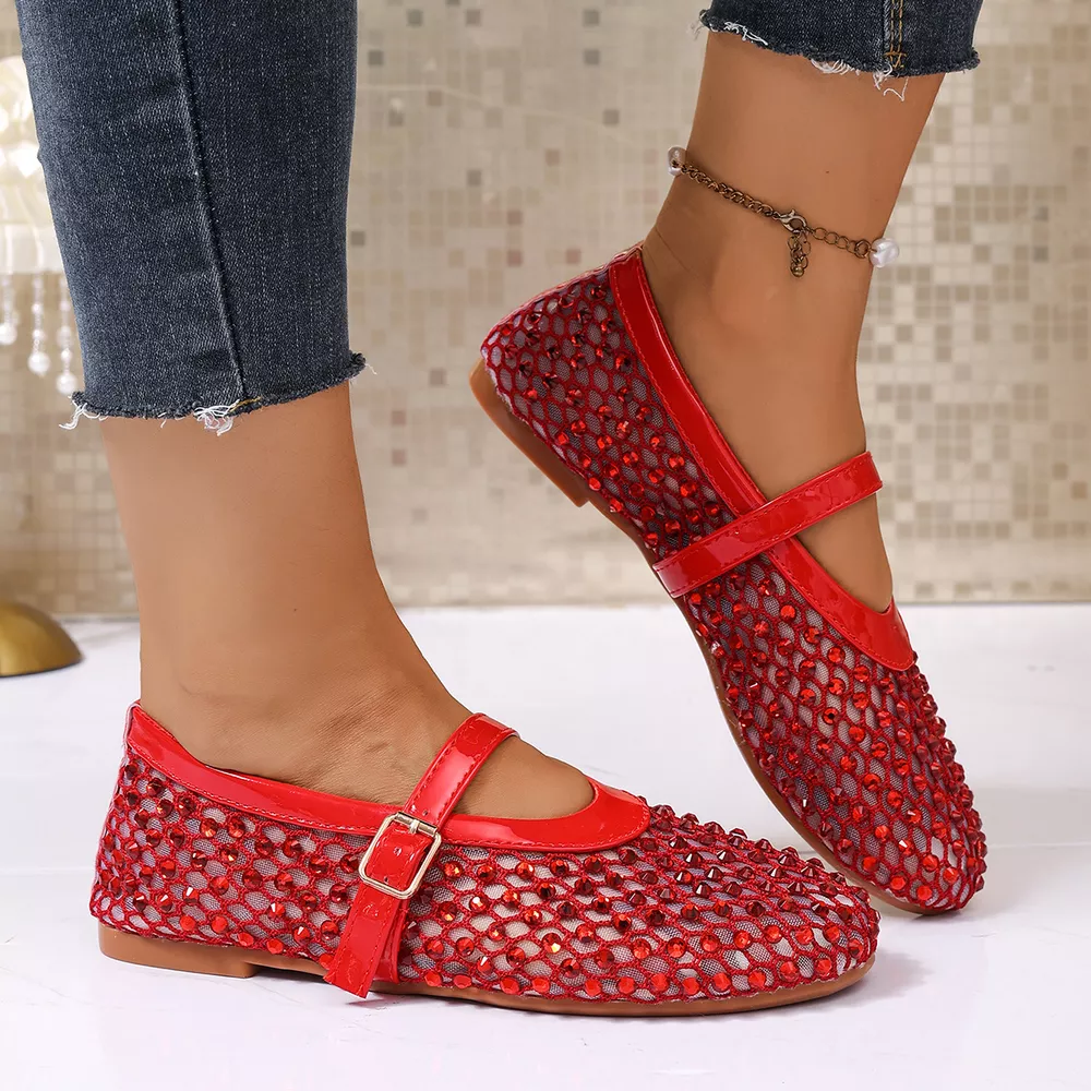 Sparkling Mesh Mary Jane Sneakers, image 4