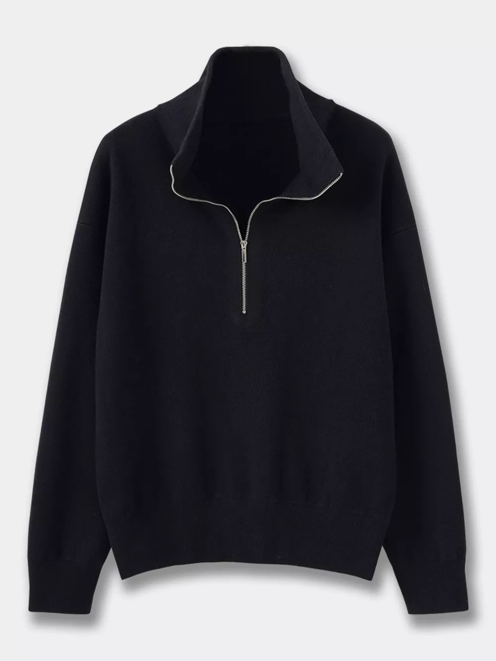 Half-Zip Dropped Shoulder Sweater, image 15