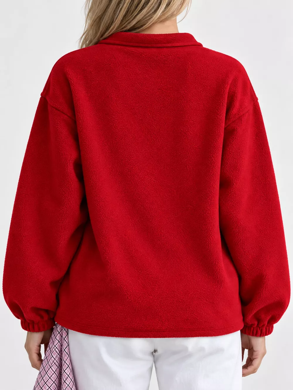 Quarter-Zip Fleece Sweatshirt, image 3