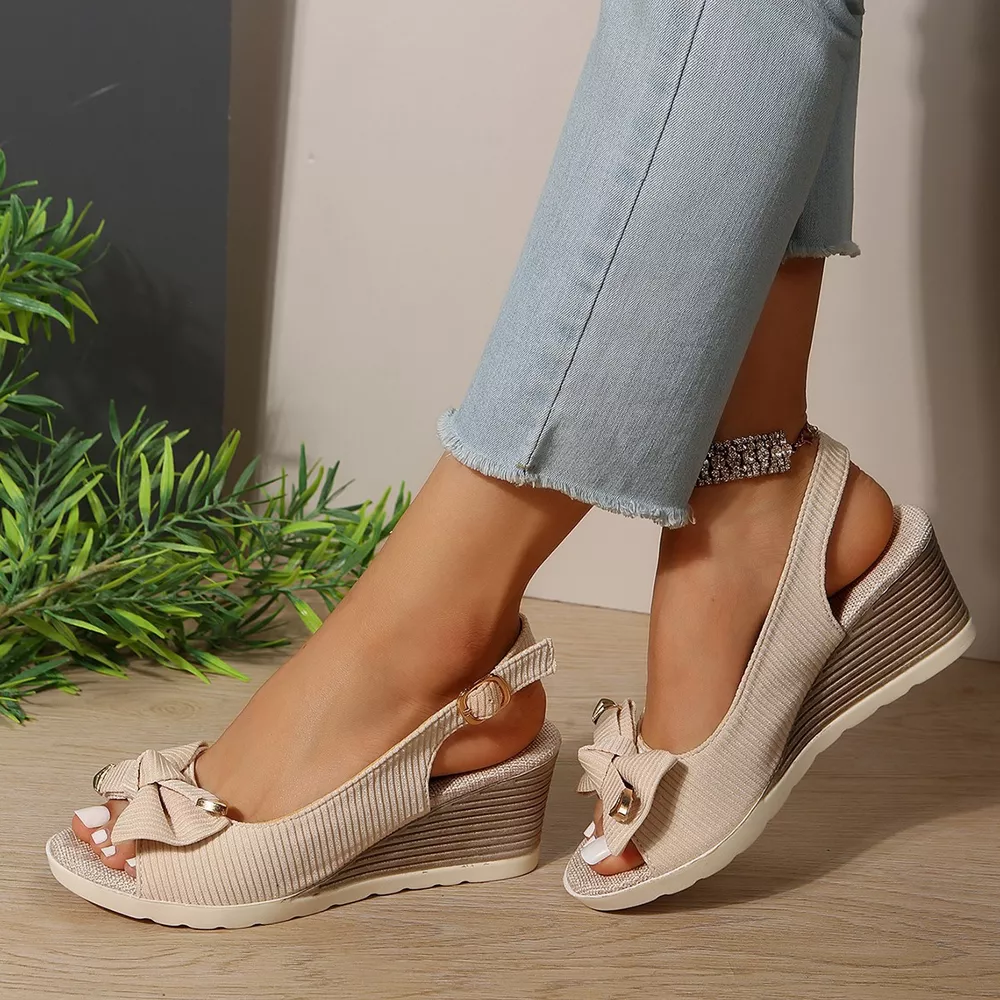 Open Toe Wedge Sandals, image 5