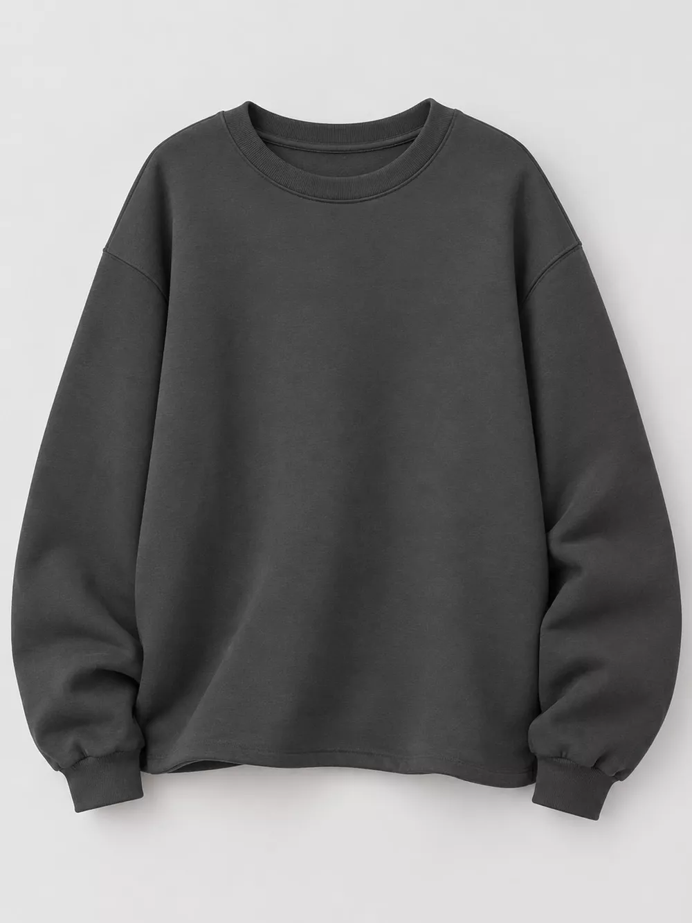 Full Size Solid Color Long Sleeve Sweatshirt Plus Size, image 19