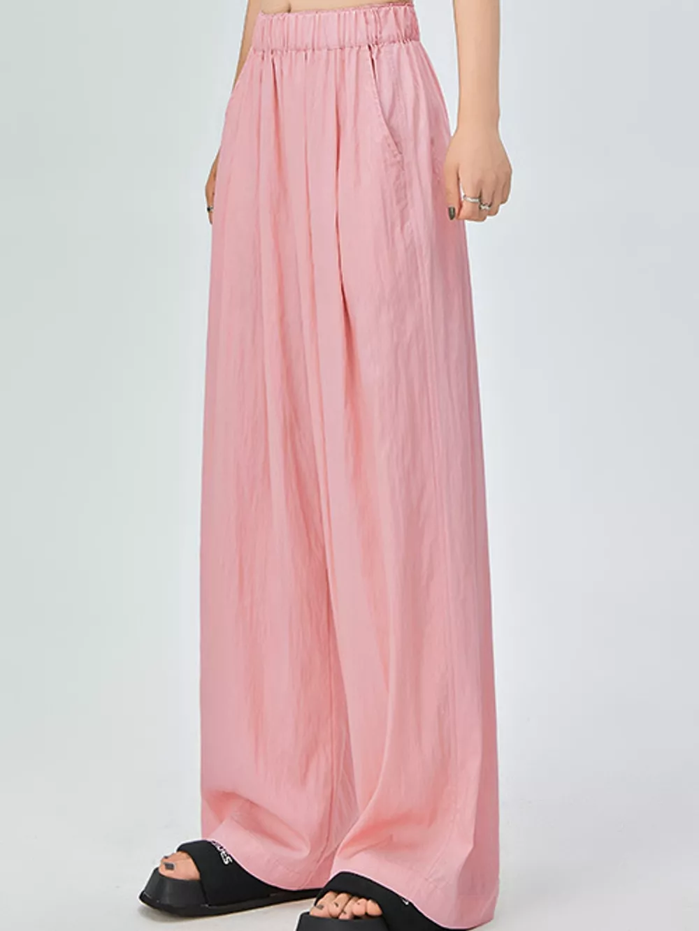 High-Waisted Loose Fit Wide-Leg Casual Pants, image 27