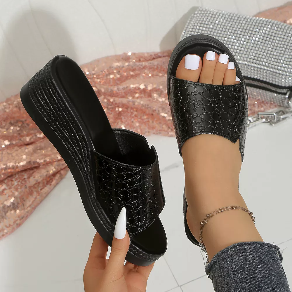 Open Toe Wedge Sandals, image 2