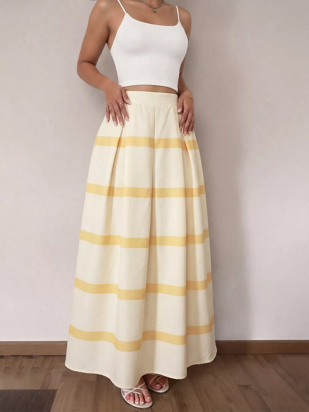 Striped Maxi Skirt, image 3