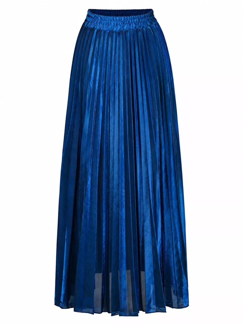 High-Waisted Pleated Maxi Skirt, image 11