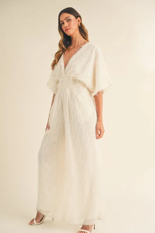 Fluffy Deep V Neck Wide Leg Jumpsuit, image 8