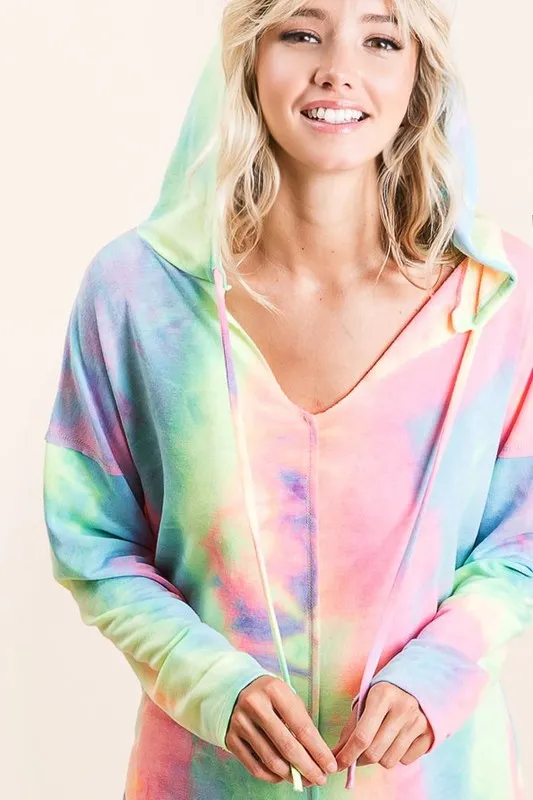Tie Dye Terry Long Sleeve Hoodie, image 7