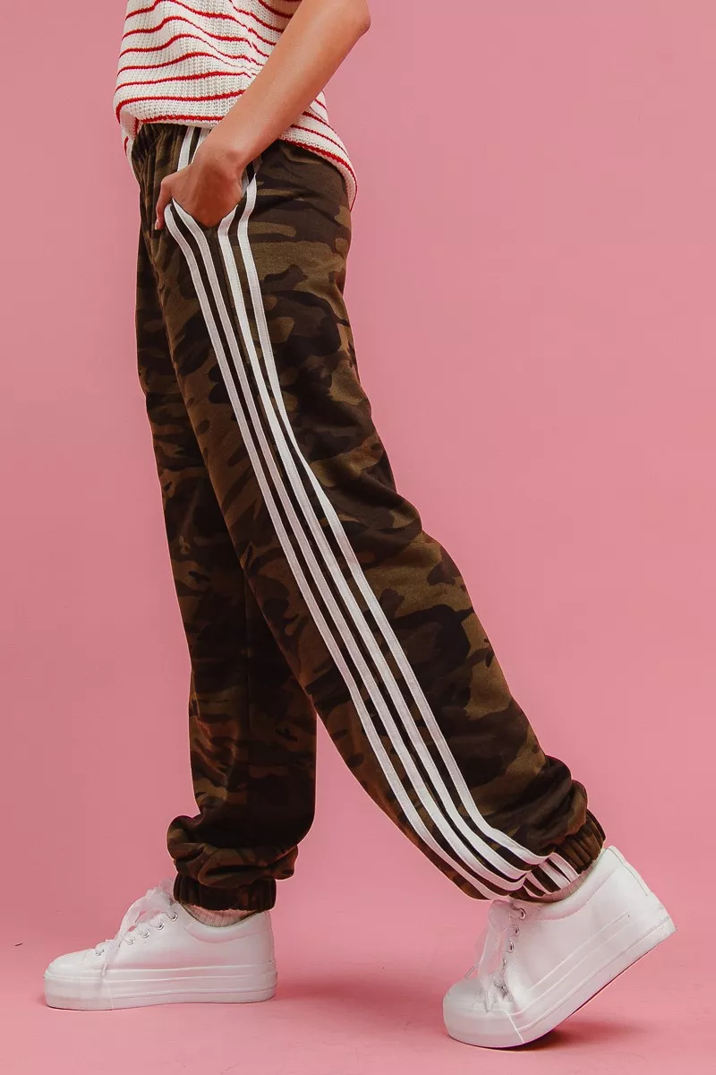 Side Lines Camouflage Track Pants, image 2