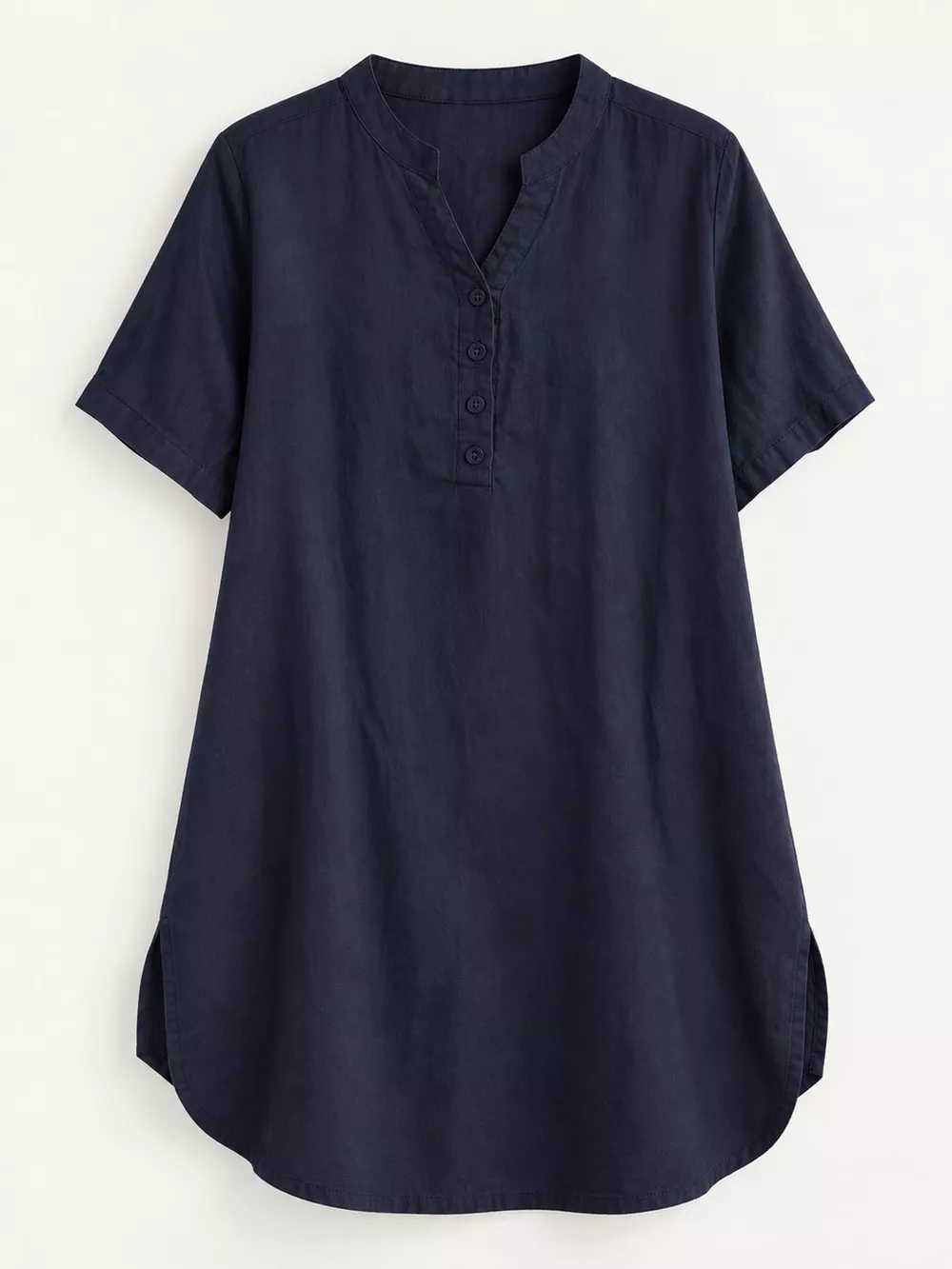 Full Size Notched Short Sleeve Oversize Blouse Plus Size, image 14