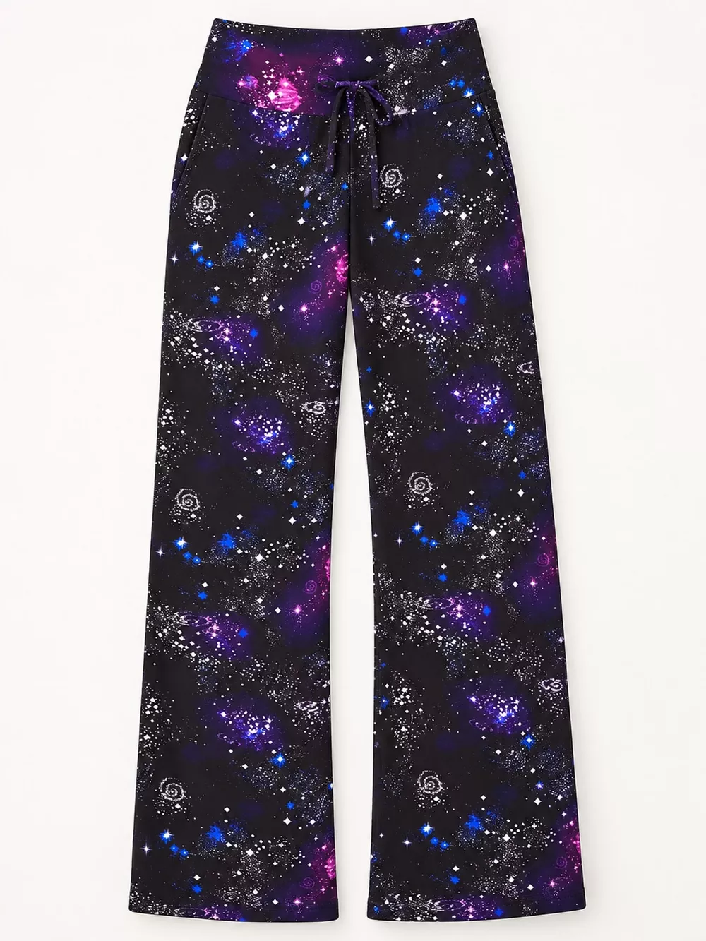 High-Waisted Wide-Leg Lounge Bottoms with Pockets, image 31