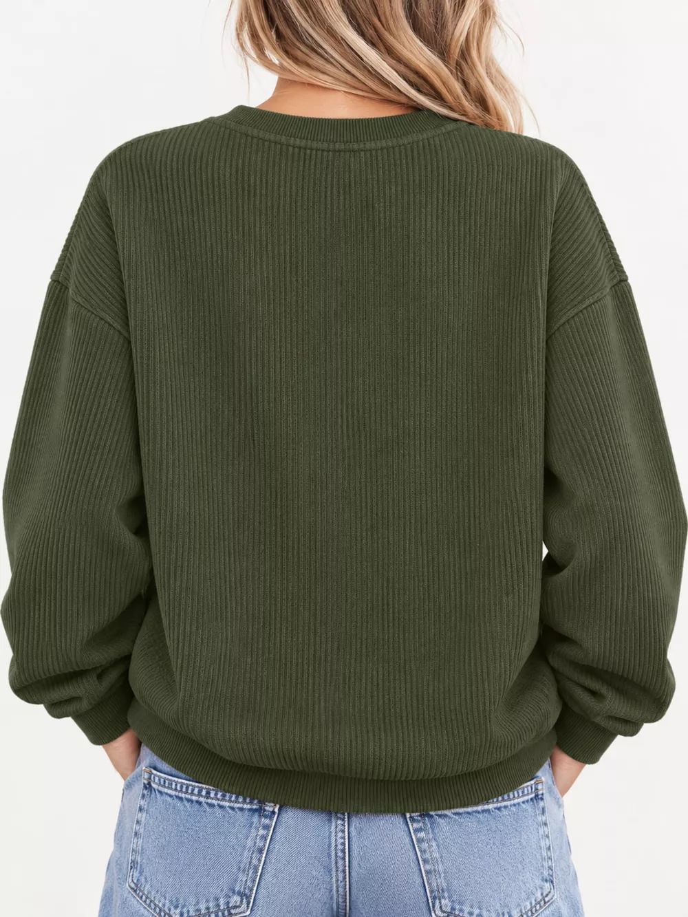 Casual Crew Neck  Dropped Shoulder Sweatshirt, image 19