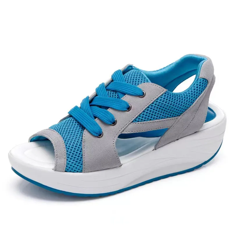 Mesh Breathable Platform Sandals, image 2