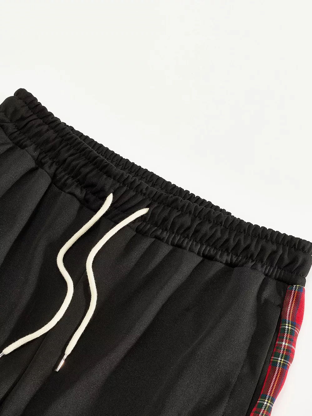 Men's Full Size Drawstring Plaid Side Stripe Pants Plus Size, image 3