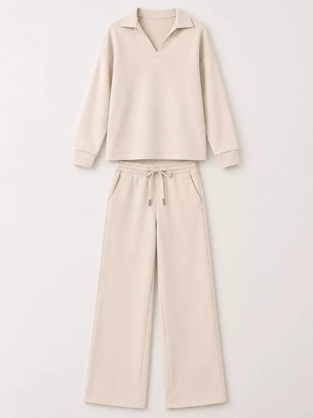 Dropped Shoulder Top and Pants Set, image 4