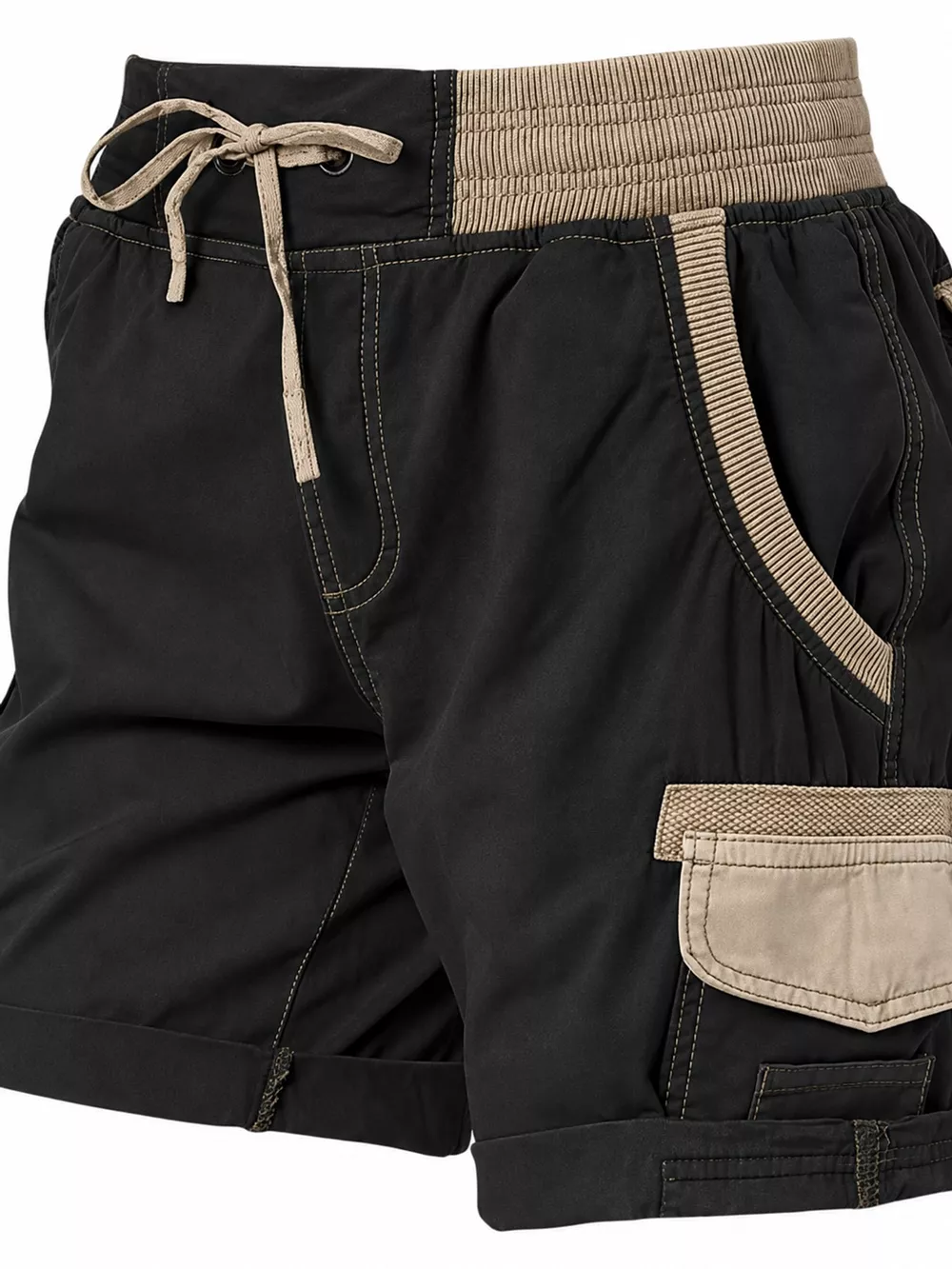 Full Size Drawstring Cargo Shorts Plus Size, image 62