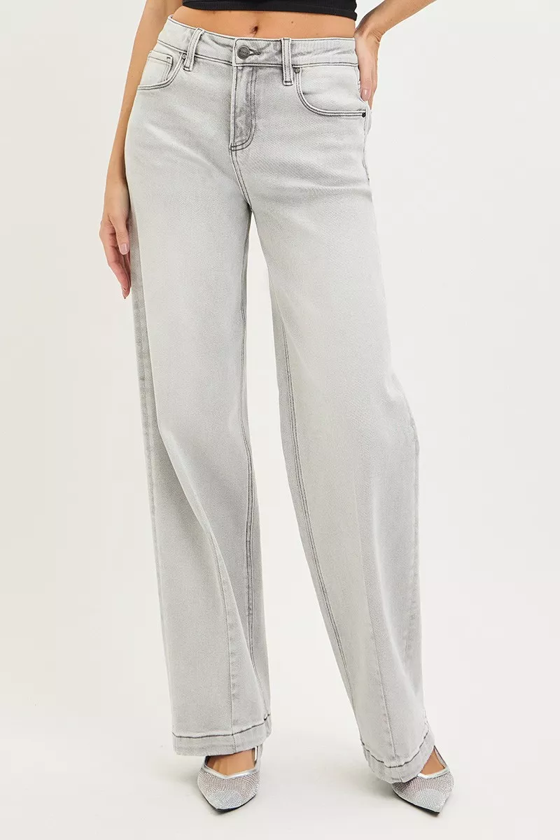 Slouchy Baggy Jeans with Contrast Stitching, image 6