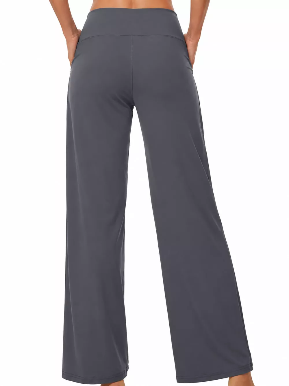 High-Waisted Wide-Leg Lounge Bottoms with Pockets, image 10