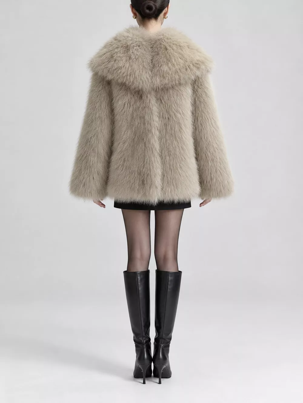 Fox Fur Collar Winter Outerwear, image 62