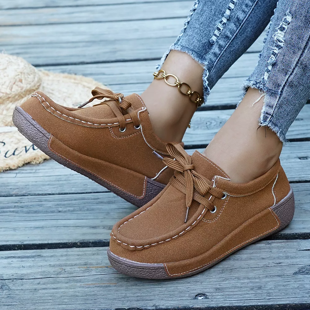 Lace Up Round Toe Sneakers, image 13