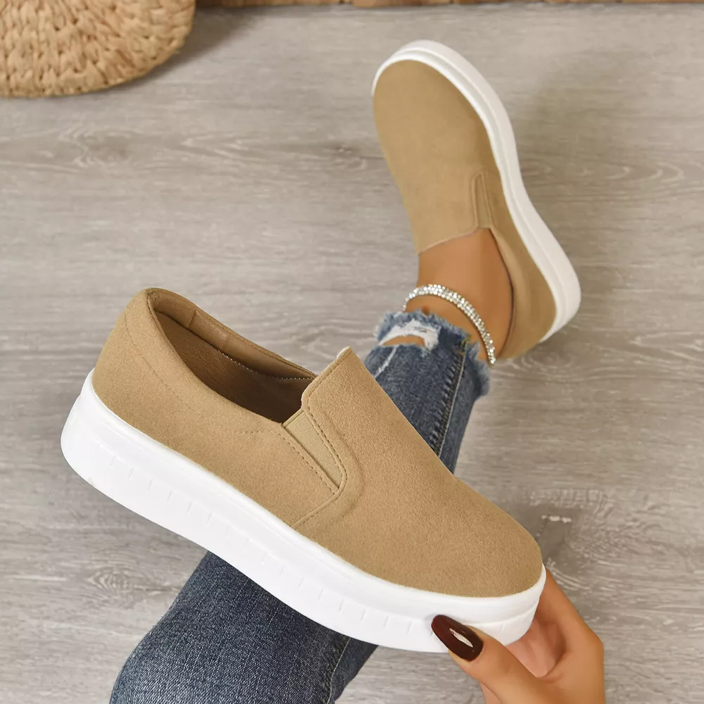 Round Toe Platform Slip-Ons, image 4