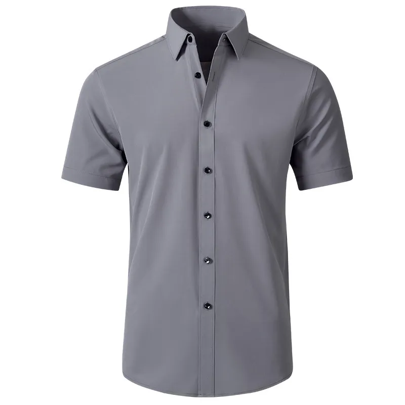 Men's Plus Size Button Up Short Sleeve Shirt, image 3