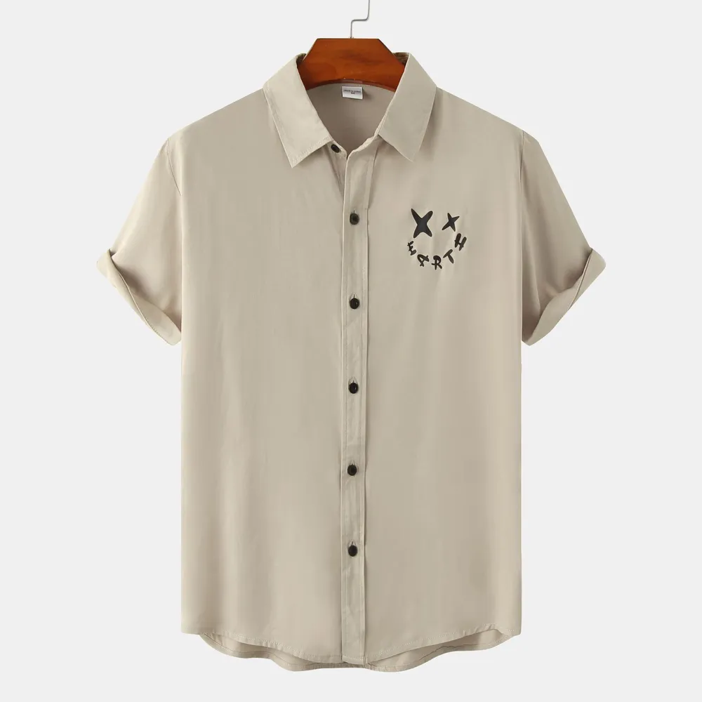 Men's Plus Size Casual Short Sleeve Button Down Shirt, image 15
