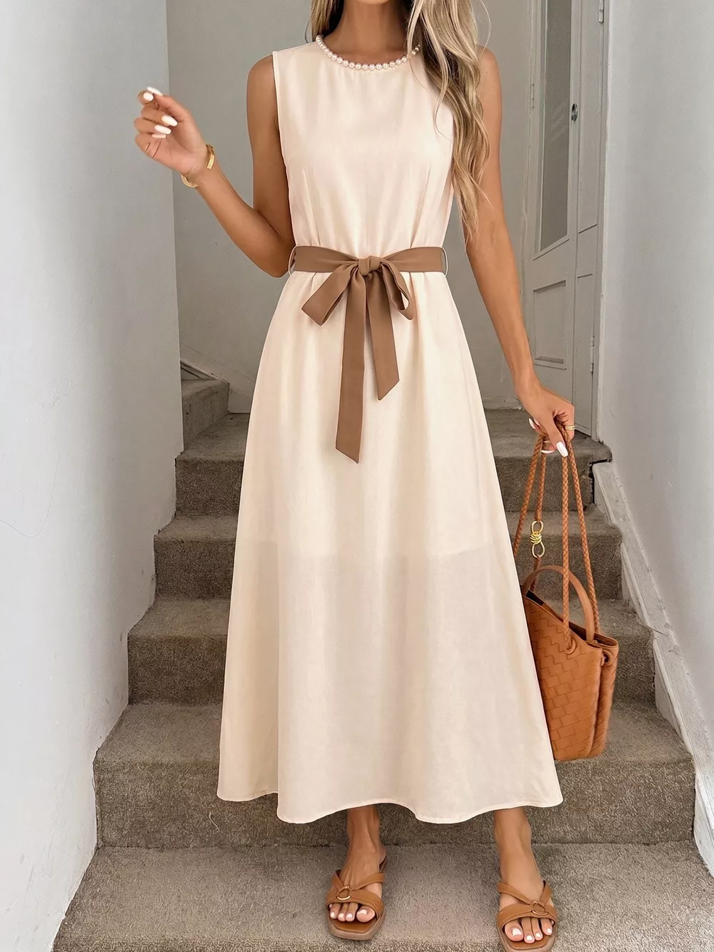 Sleeveless A-Line Midi Dre, image 4