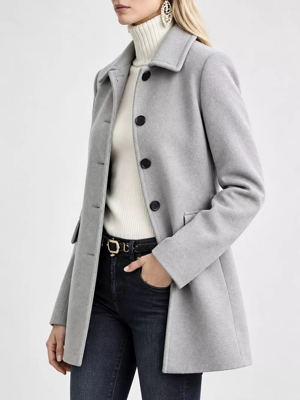 Single-Breasted Longline Coat, image 7