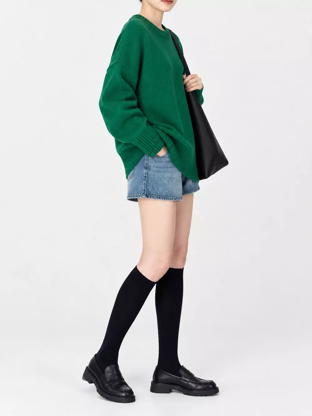Round Neck Dropped Shoulder Sweater, image 30