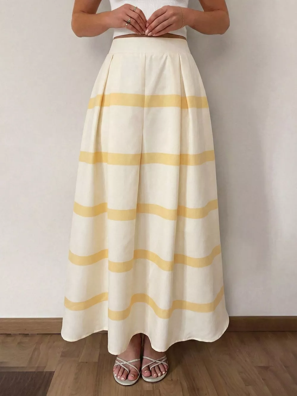 Striped Maxi Skirt, image 4