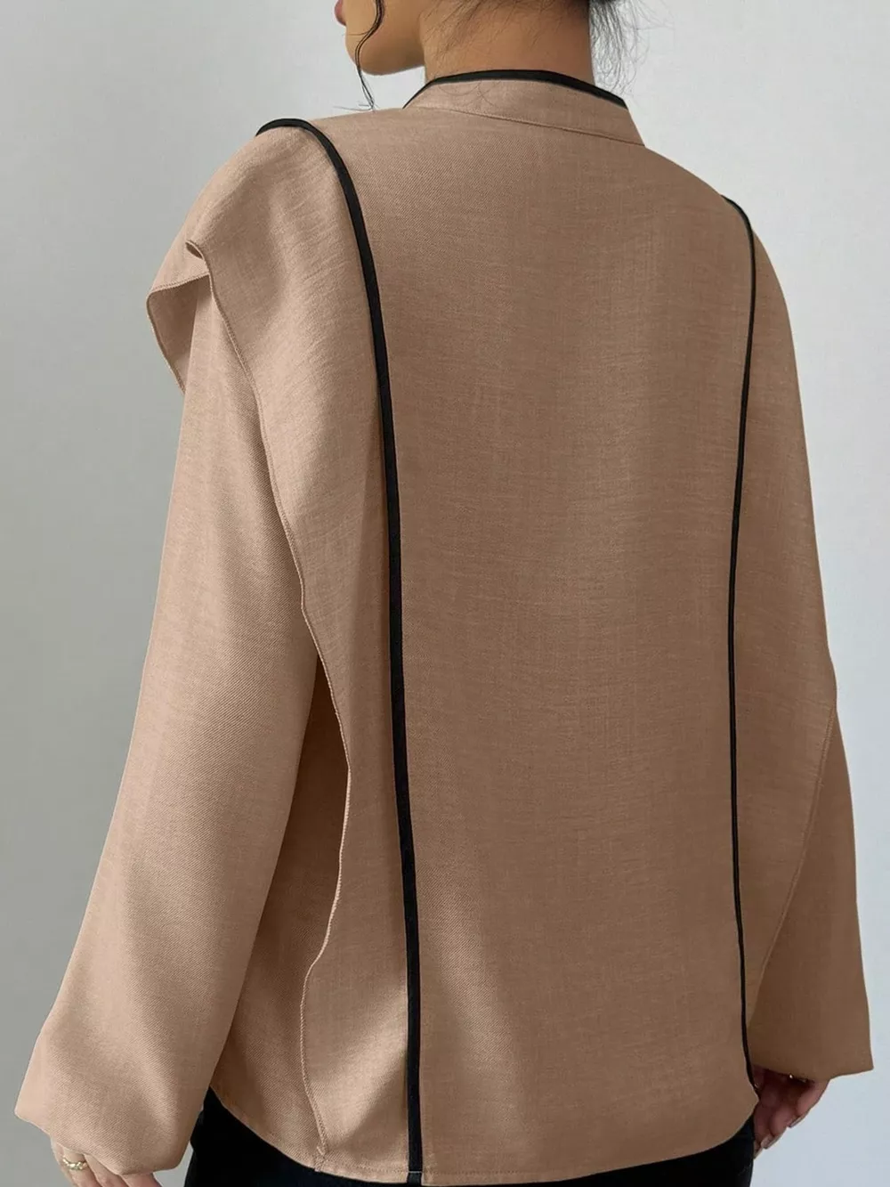 Chinese-Style Mandarin Collar Blouse, image 16