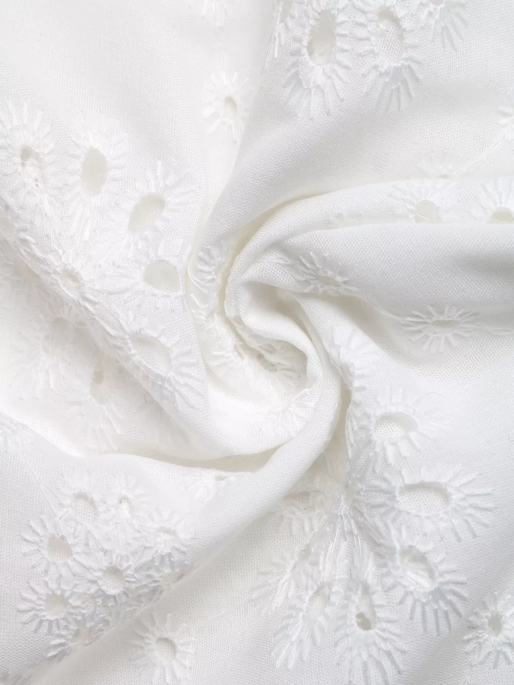 Eyelet Embroidered Button Up Shirt, image 9