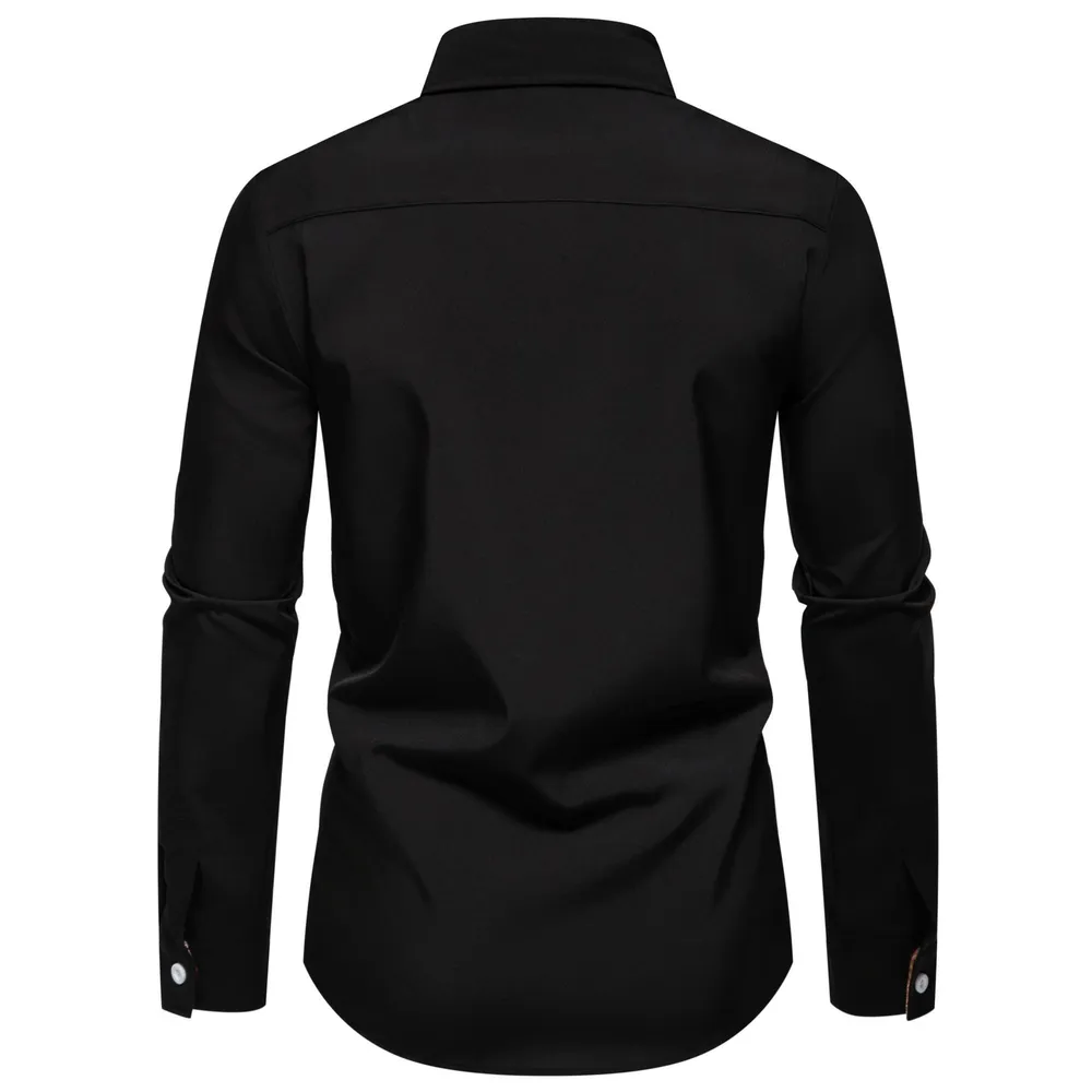Men's Plus Size Plaid Collar Button Down Shirt, image 3