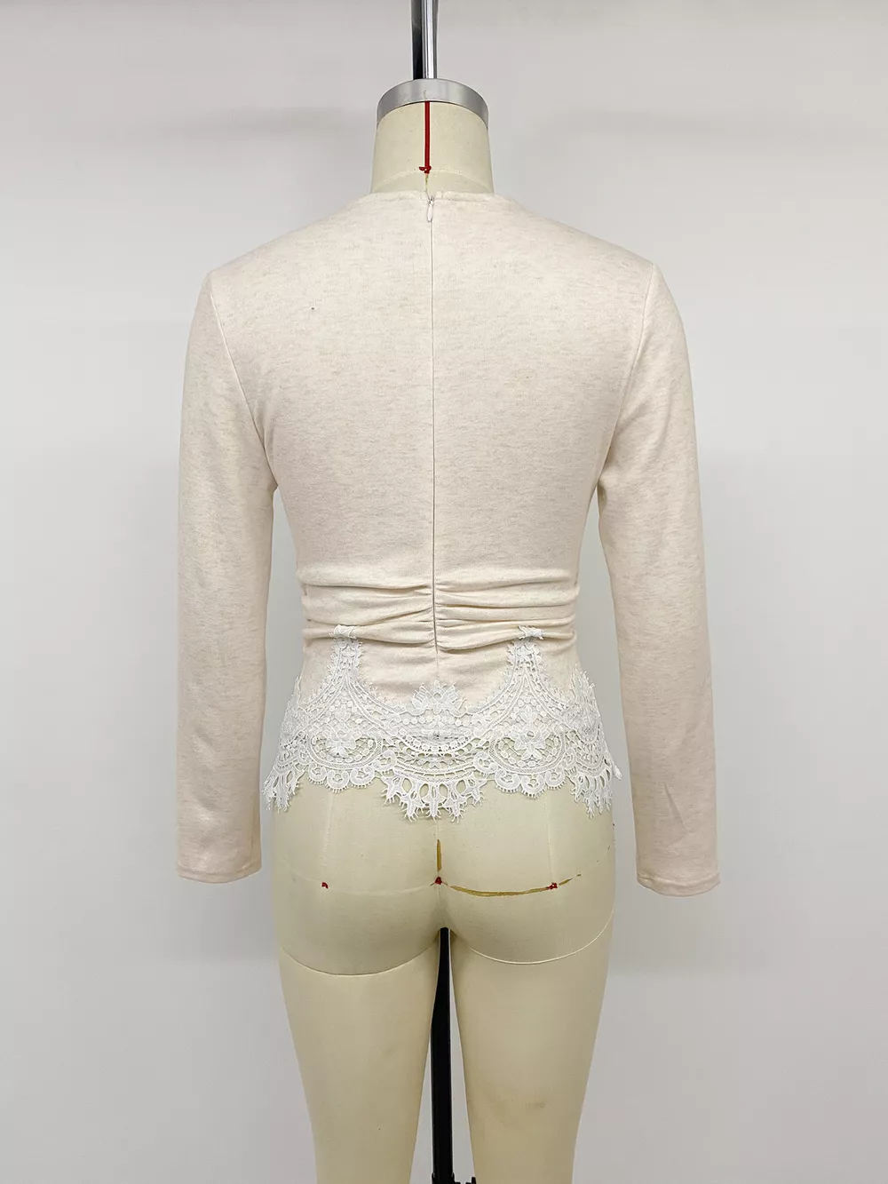 Lace Trim Long Sleeve T-Shirt, image 12